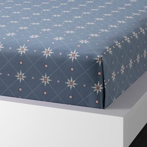 IKEA AKERJORDFLY Flat sheet and pillowcase, blue | IKEA Bedsheets | IKEA Home textiles | Eachdaykart