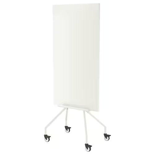 IKEA ELLOVEN Whiteboard/noticeboard with castors, white | IKEA Noticeboards | Eachdaykart