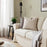 IKEA KORALLBUSKE Cushion cover, beige white/stripe pattern | IKEA Cushion covers | IKEA Home textiles | Eachdaykart