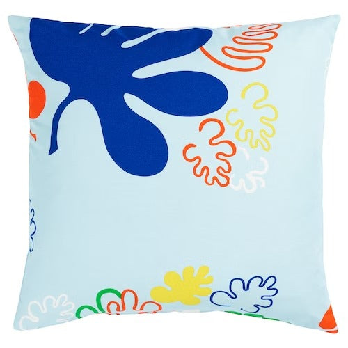IKEA KRYPKORNELL Cushion cover, leaf pattern/multicoloured, light | IKEA Cushion covers | IKEA Home textiles | Eachdaykart