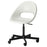 IKEA LOBERGET / MALSKAR Swivel chair, white/black | IKEA Chairs