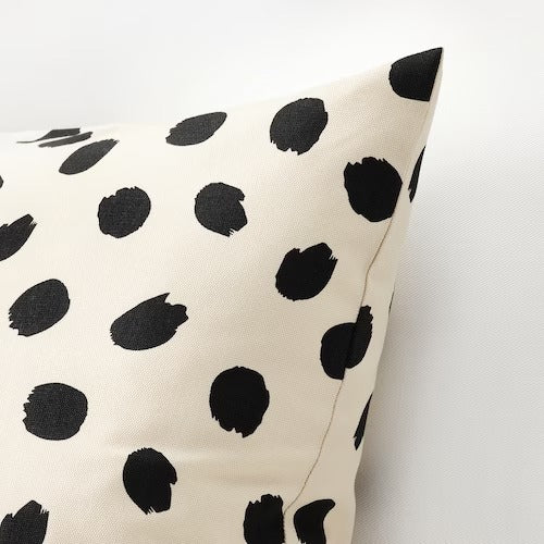 IKEA ODDNY Cushion cover, off-white/dot pattern black | IKEA Cushion covers | IKEA Home textiles | Eachdaykart