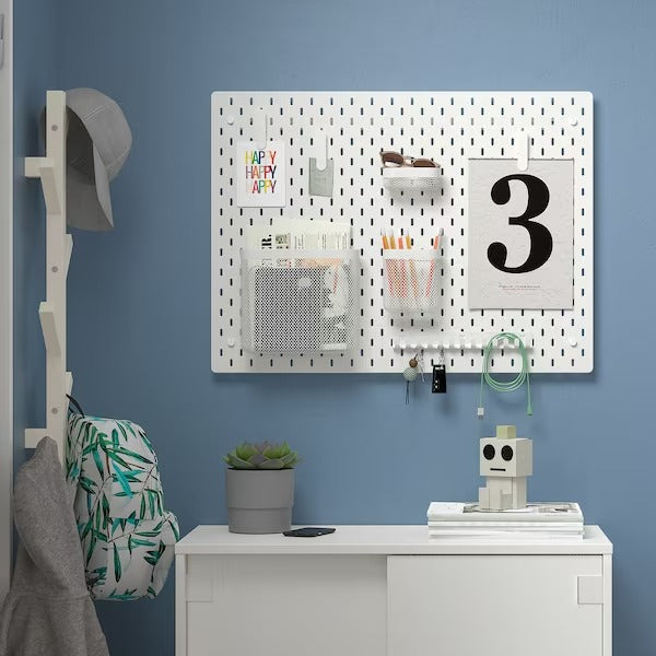 IKEA SKADIS Pegboard, white | IKEA Noticeboards | Eachdaykart