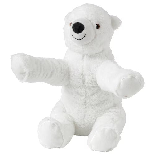 IKEA SNUTTIG Soft toy, off-white/polar bear cub | IKEA Toys | Eachdaykart