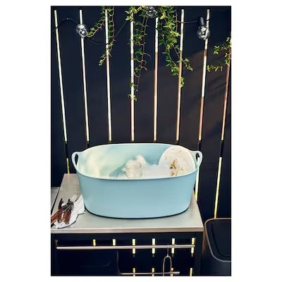 IKEA TORKIS Flexi laundry basket, in-/outdoor, blue | IKEA Laundry baskets | Eachdaykart