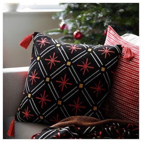 IKEA VINTERFINT Cushion cover, red/black | IKEA Cushion covers | IKEA Home textiles | Eachdaykart