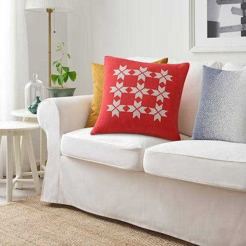 IKEA VINTERFINT Cushion cover, red/white | IKEA Cushion covers | IKEA Home textiles | Eachdaykart