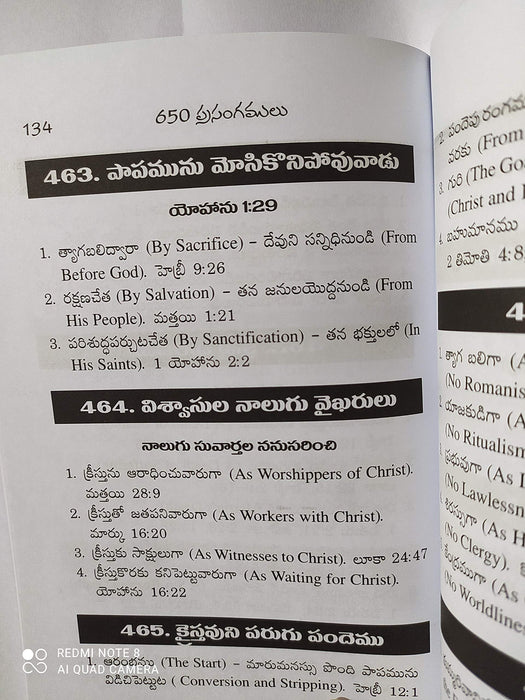 650 prasangamulu in Telugu Written by  George W Nobel | Volumes | Telugu Christian Books