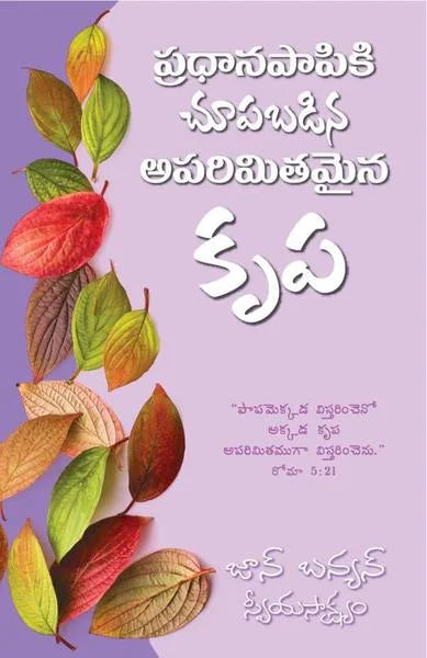 Grace Abounding to the Chief of Sinners by John Bunyan in telugu | Telugu Christian Books