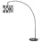 IKEA ALVSTARR / SKAFTET Floor lamp, arched, chrome effect/black| IKEA Floor Lamps | Eachdaykart