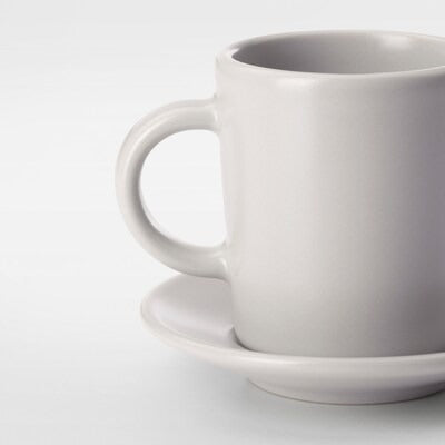 IKEA DINERA Espresso cup and saucer, beige | IKEA Mugs & cups | IKEA Coffee & tea | Eachdaykart