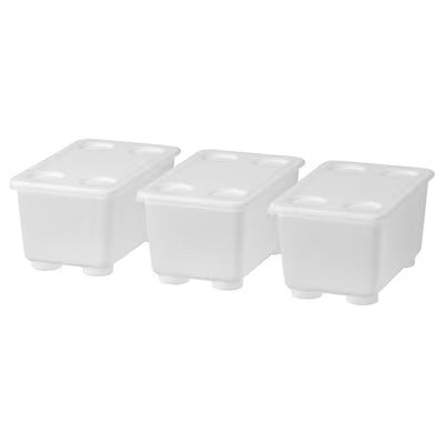 IKEA GLIS Box with lid, transparent, pack of 3 | IKEA Children's boxes & baskets | IKEA Storage boxes & baskets | IKEA Small storage & organisers | Eachdaykart