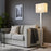 IKEA TOMELILLA Floor lamp, nickel-plated/white, 150 cm (59 ") | IKEA Floor Lamps | Eachdaykart