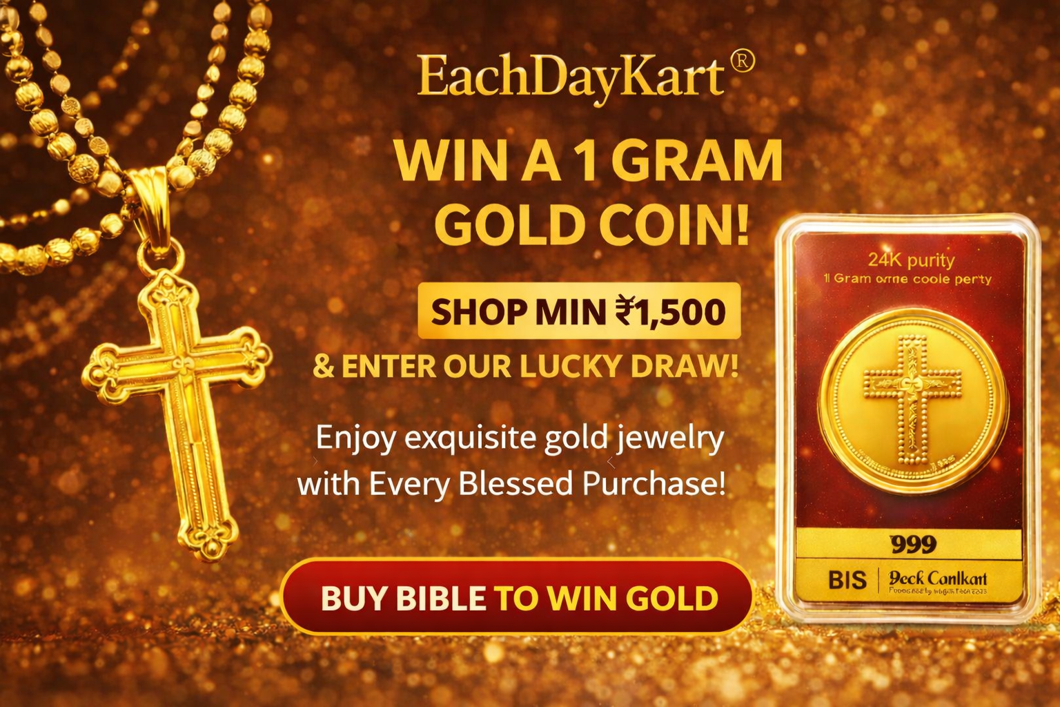 EachDayKart Gold Coin Giveaway