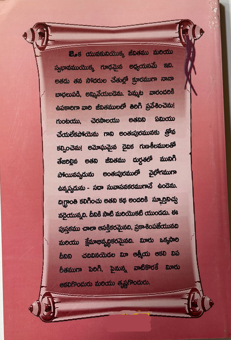 Yosepu Yokka Jeevitha Charitra The Life Of Joseph Telugu Christian Study Book EachDayKart