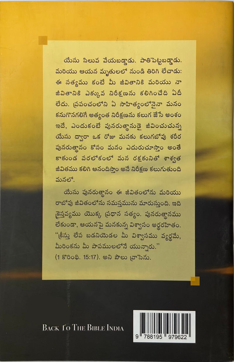 Yesu Punarutthanamlo Nireekshana Nanu Gamaninchu Telugu Christian Devotional Book By Woodrow Kroll EachDayKart