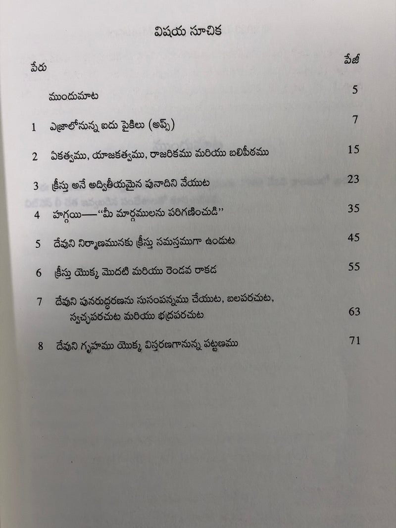 Devuni Grahamu Mariyu Devuni Pattanamu Yokka Punaruddharana Telugu Christian Church Life Book By Witness Lee EachDayKart