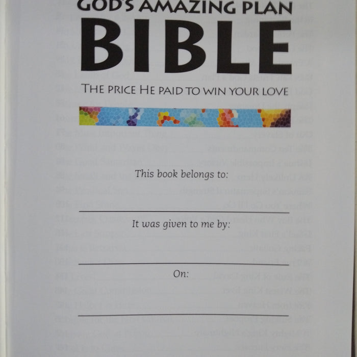 God's Amazing plan bible | The bible for children