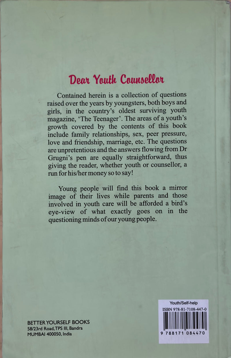 Dear Youth Counsellor By Dr Anthony Grugni M D Youth Guidance Counseling Book EachDayKart