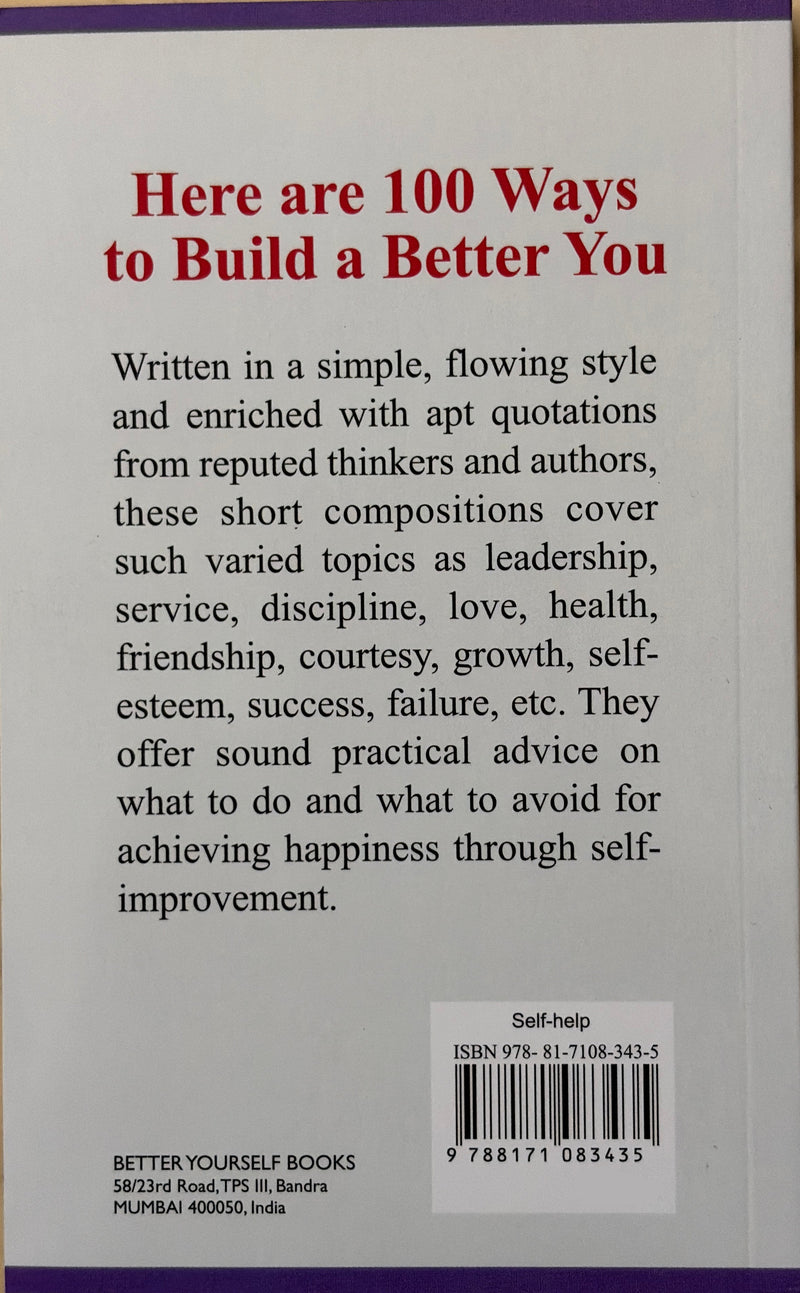 100 Ways To Build A Better You By Rajendra Pillai Catholic Personal Development Book EachDayKart
