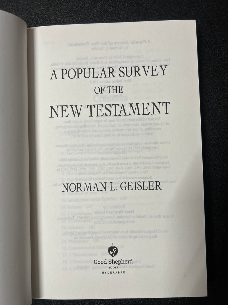 Popular survey of the New Testament by Norman Geisler | Christian Books | Eachdaykart