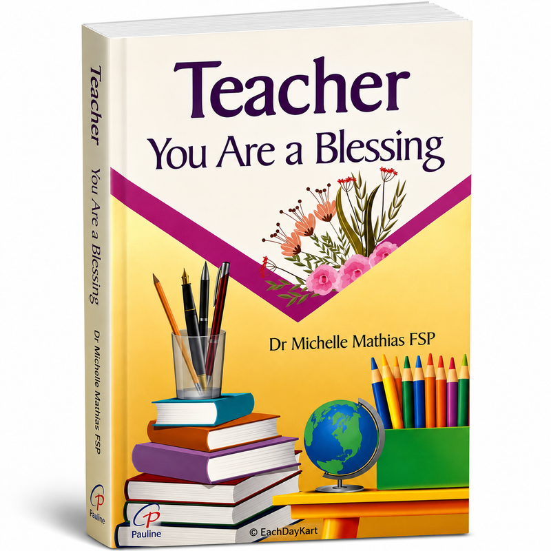 Teacher You Are A Blessing Catholic Book By Dr Michelle Mathias FSP Teacher Appreciation Book EachDayKart