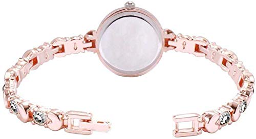 Acnos® Premium Girl's Special Quality Different Heart Shape Bangle Analog Watch with Rose Gold Bracelet - Pack of 2