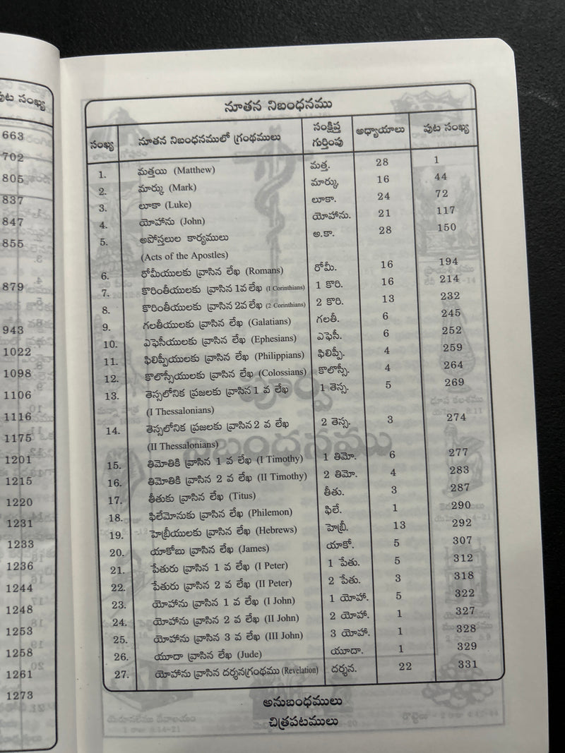 Catholic Telugu Bible (Pavitra Grandhamu) – Pink Leather Bound, Indexed, 2023