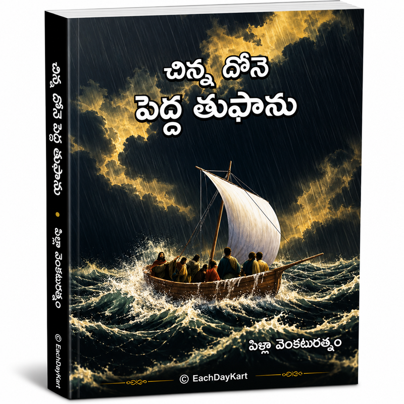 Chinna Done Pedda Tufanu Telugu Christian Book By Pilla Venkata Ratnam EachDayKart