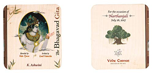 Bhagavad gita – a8 wooden edition  By Veda Vyasa | Hardcover