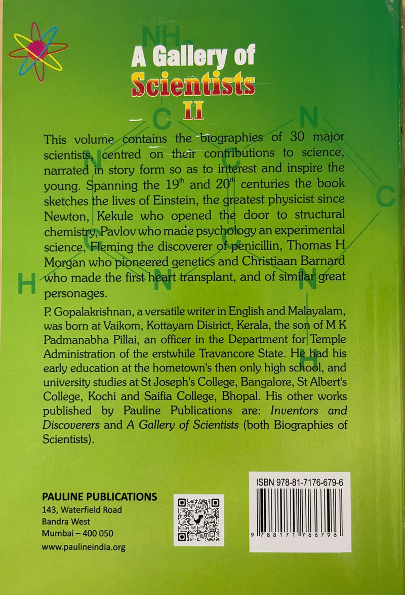 A Gallery Of Scientists Ii Science Biography Book By P Gopalakrishnan EachDayKart