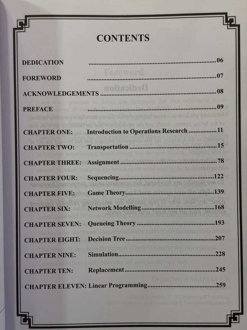 Operations Research Techniques For Students Of Commerce And Management By Cynthia Menezes Prabhu Academic Book EachDayKart