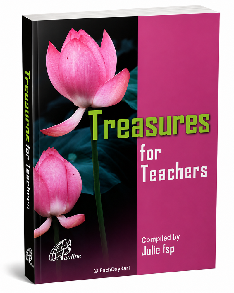Treasures For Teachers Catholic Book Compiled By Julie FSP Teacher Appreciation Book EachDayKart