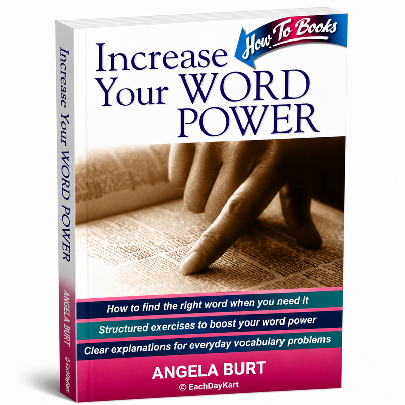 Increase Your Word Power How To Books By Angela Burt English Vocabulary Learning Book EachDayKart