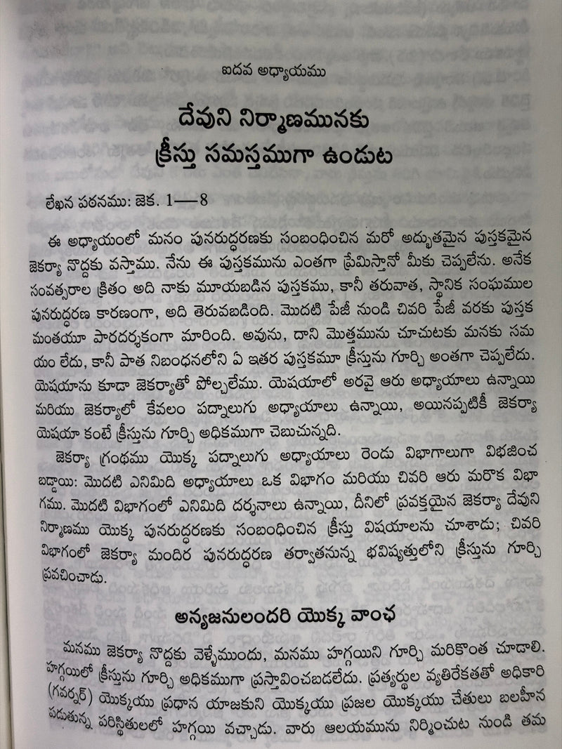 Devuni Grahamu Mariyu Devuni Pattanamu Yokka Punaruddharana Telugu Christian Church Life Book By Witness Lee EachDayKart