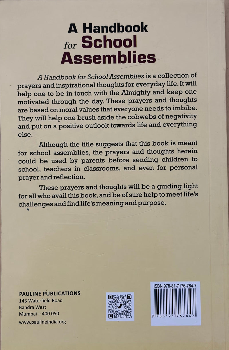 A Handbook For School Assemblies Prayers And Inspirational Thoughts By Miriam N FSP Catholic Education Book EachDayKart