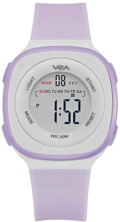 V2A Digital Watch for Girls – Kids Between 4 to 14 Years of Age Multi-Functional 30 M Waterproof Digital Sports Watches for Girls | Digital Watch for Girls Age 4 5 6 7 8 9