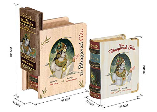 Bhagavad gita – a8 wooden edition  By Veda Vyasa | Hardcover