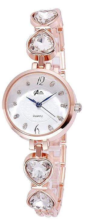 Acnos® Premium Luxury Analogue Girl's Stainless Steel Watch(Multicolour Dial 1-Multicolour Colored Strap)