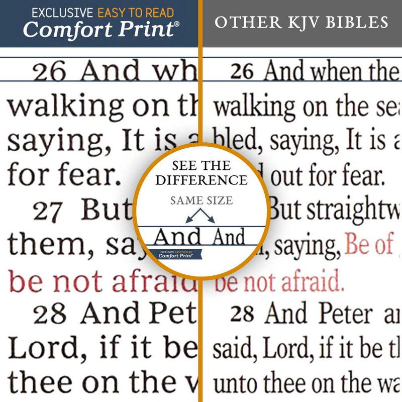 KJV Thinline Bible Youth Edition Brown LeatherSoft Red Letter