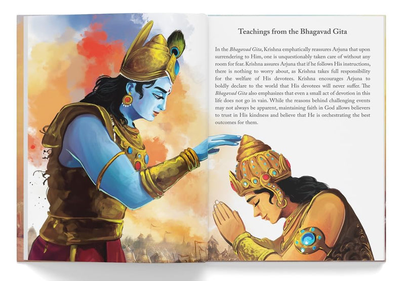 illustrated bhagavad gita for children – timeless teachings of wisdom and virtue  By Shubha Vilas | Hardcover