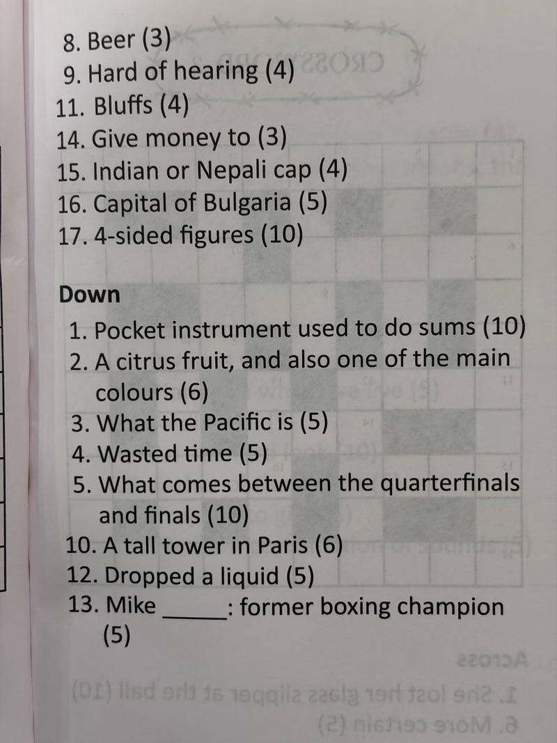 Crossword Puzzles Iii Educational Brain Teaser Activity Book By Dr Chittaranjan Andrade EachDayKart