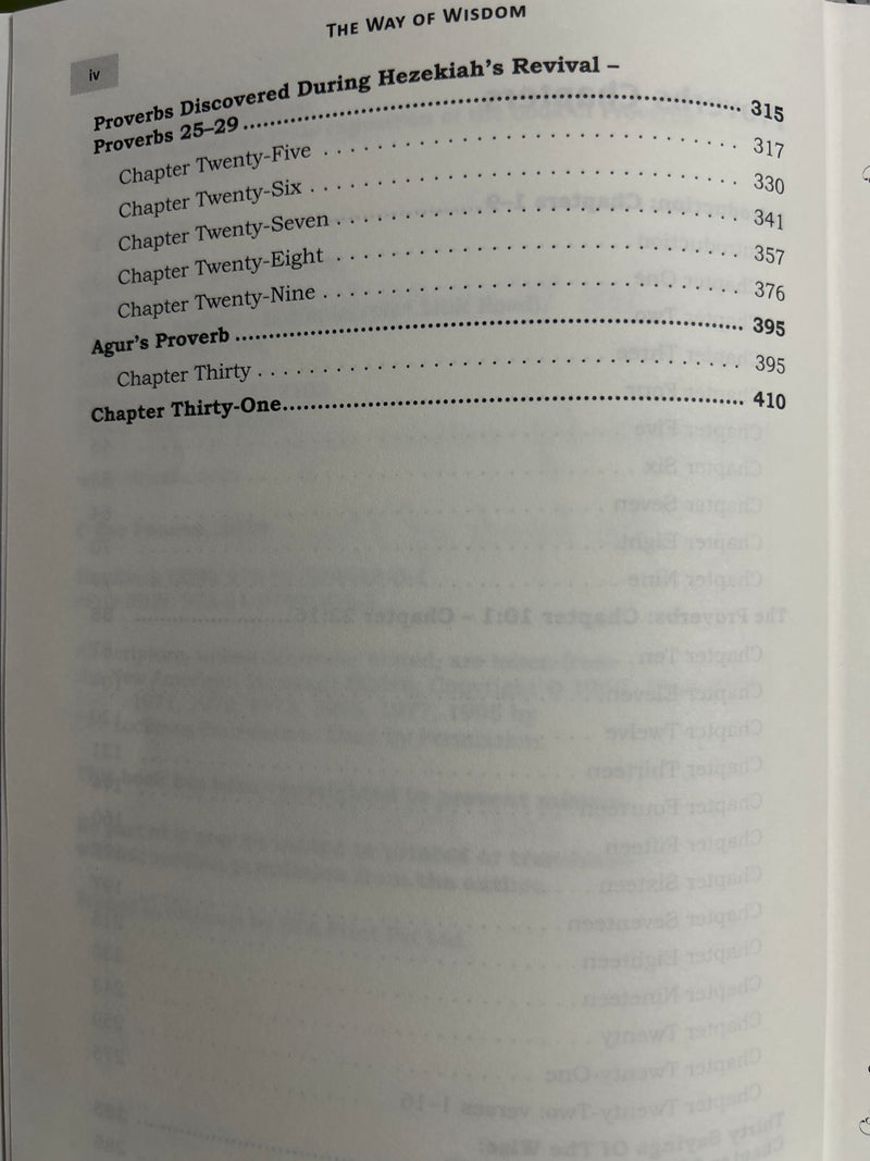 The Way of Wisdom by Zac Poonen | Proverbs Commentary Hardcover Book