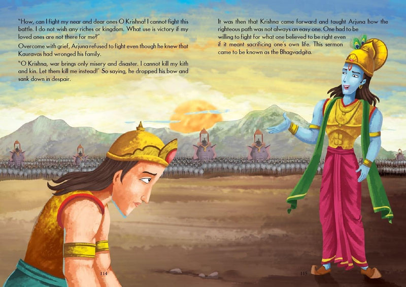 Shrimad Bhagavad Gita for Children – With Colourful Pictures & Illustrations