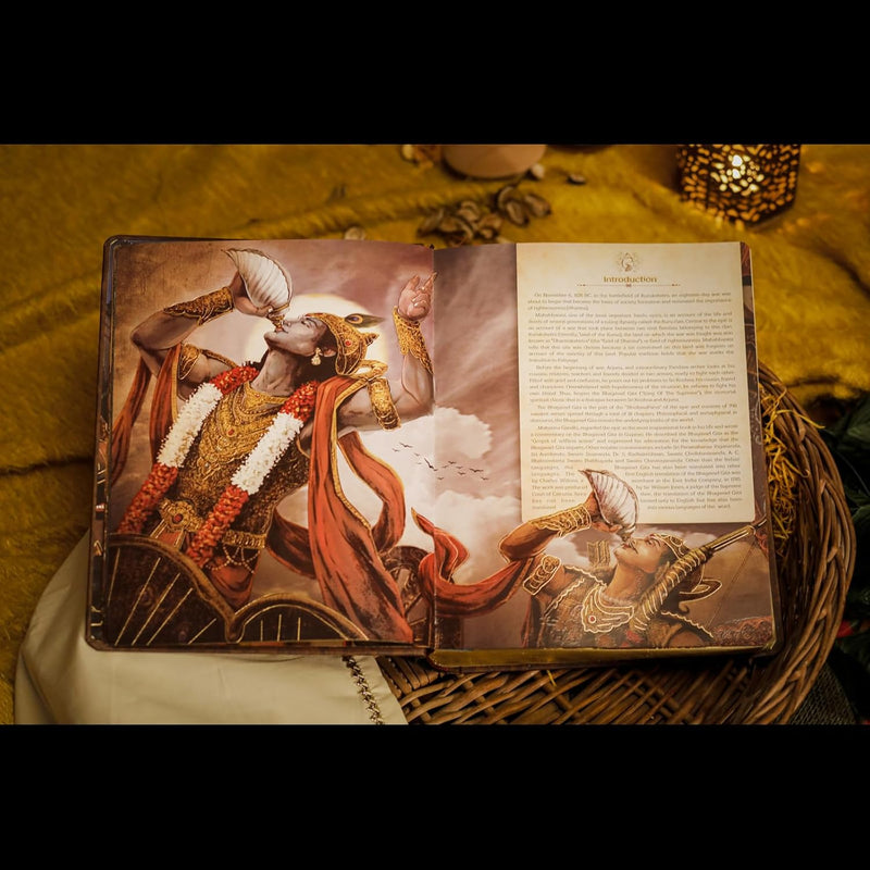 Platinum Edition – World's 1st Blessed Illustrated Speaking Bhagavad Gita (Hardcover)