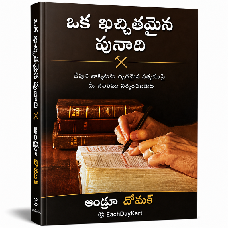 Oka Kriyatmakamaina Punadi Telugu Christian Bible Study Book By Andrew Wommack EachDayKart