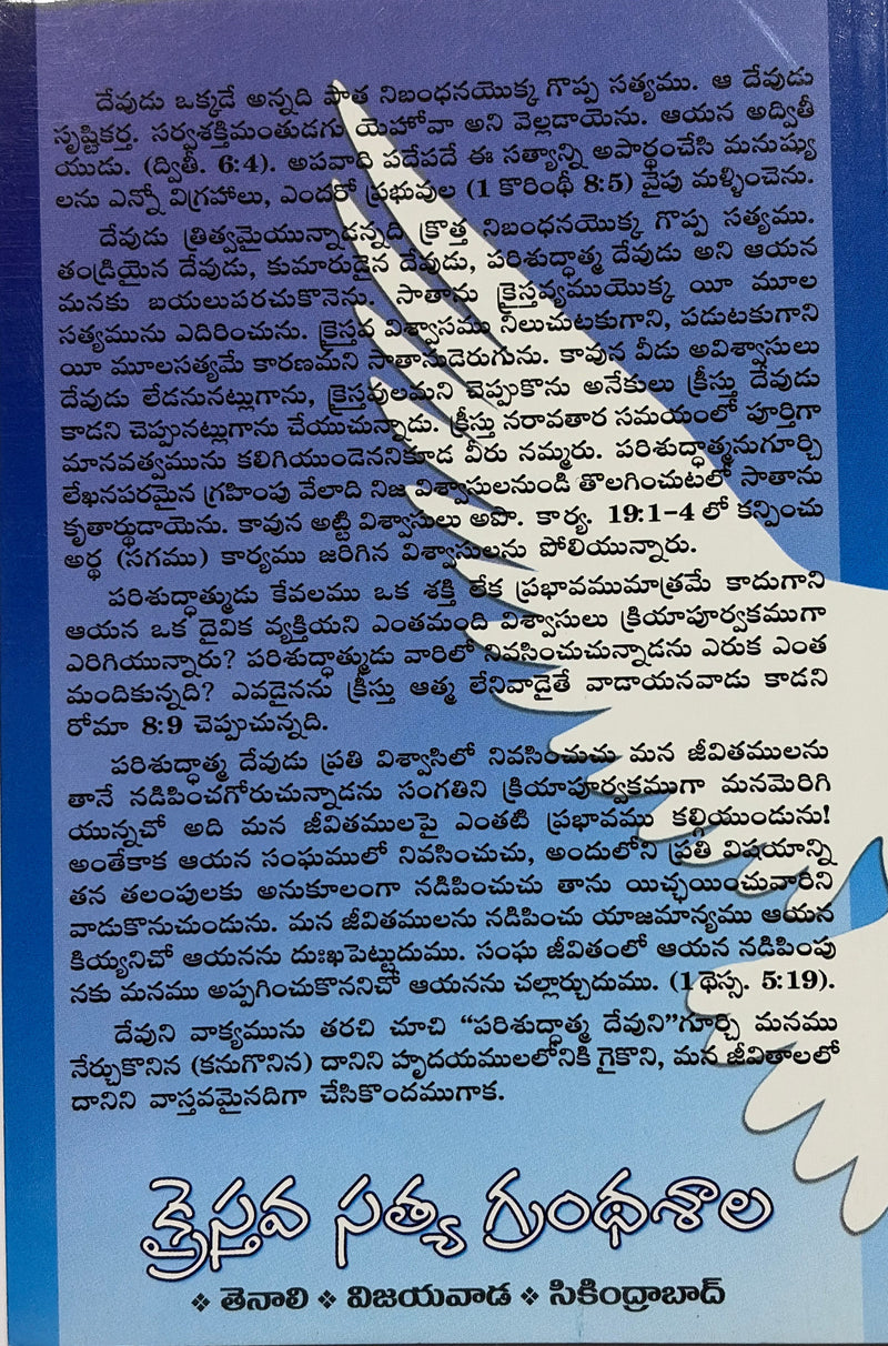 Parishuddhatma Oka Daivika Vyakti Telugu Christian Books By Watchman Nee EachDayKart