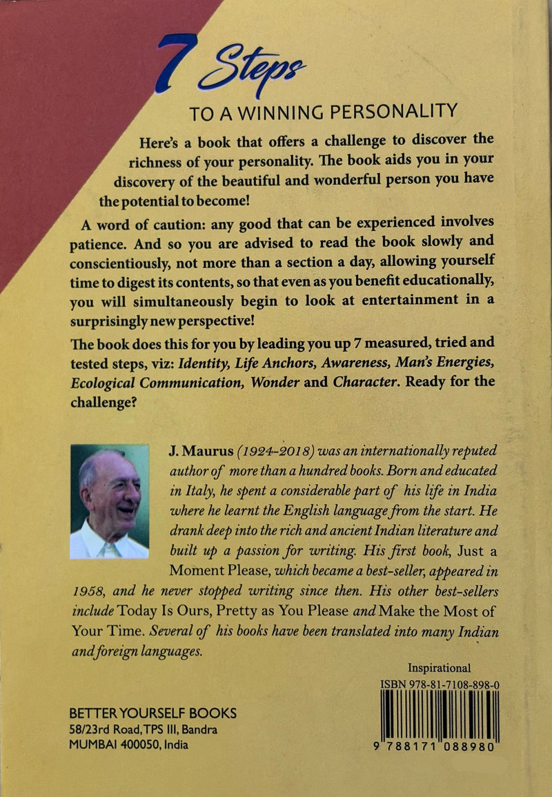 7 Steps To A Winning Personality By J Maurus Motivational Self Help Book EachDayKart