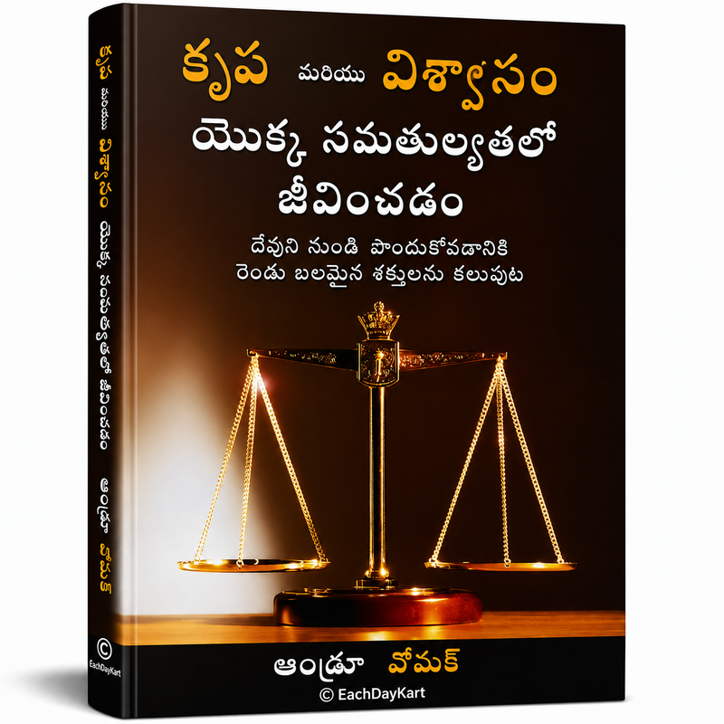 Krupa Mariyu Vishvasam Yokka Samathulyatalo Jeevinchadam Telugu Christian Faith Book By Andrew Wommack EachDayKart