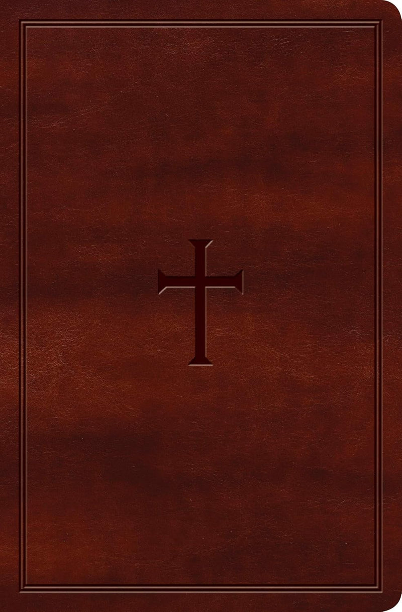 KJV Large Print Personal Size Reference Bible Brown LeatherTouch Red Letter